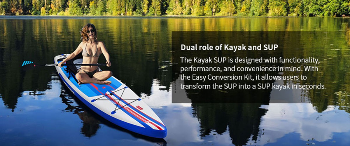 2 in 1 paddle board and kayak