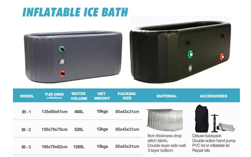 Inflatable ice bath tab61