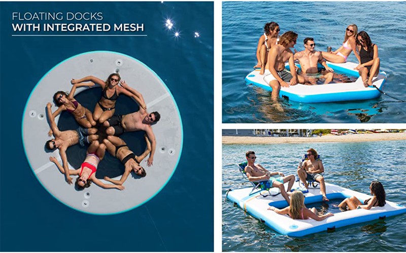 floating dock with hammock 2