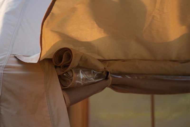 Tent with sidewalls 71
