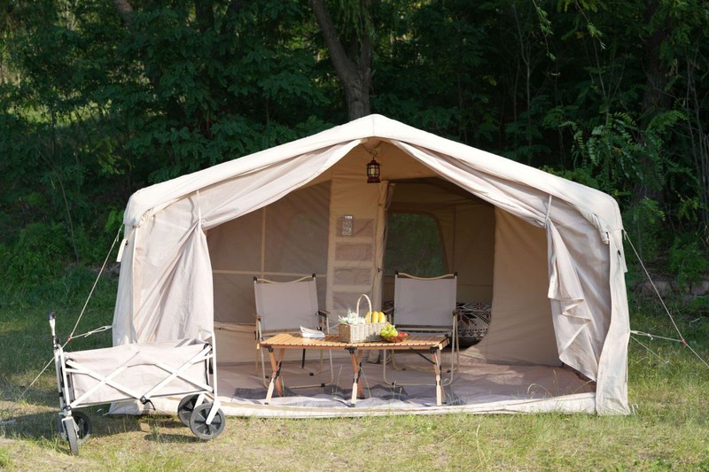 Two room inflatable tent 13