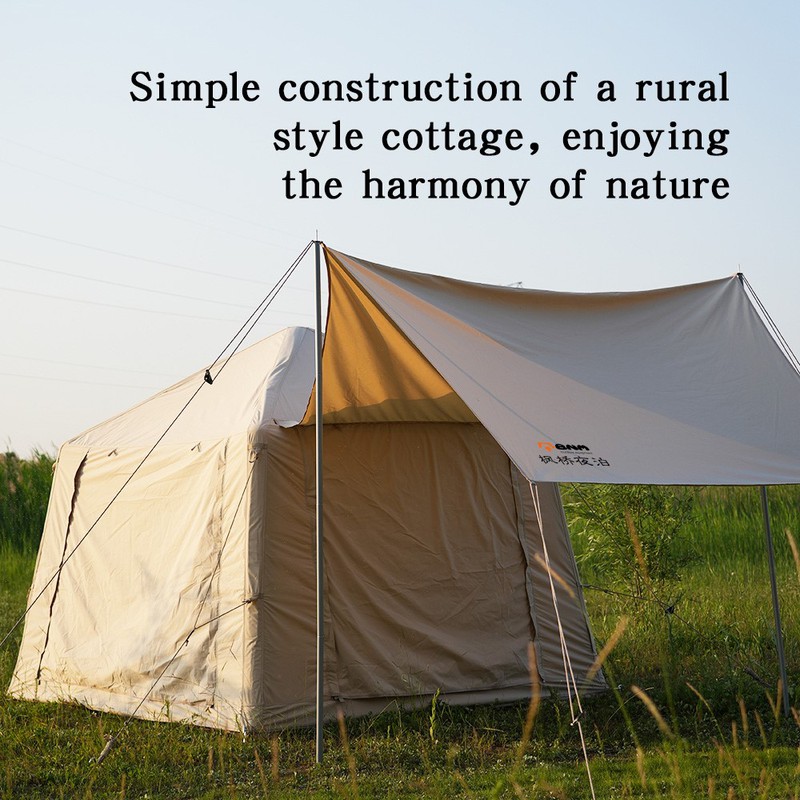 Inflatable tent with canopy 5