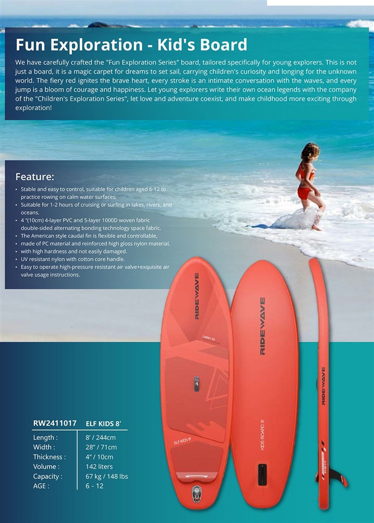 RIDEWAVE Fun Exploration - Kid's Board SUP