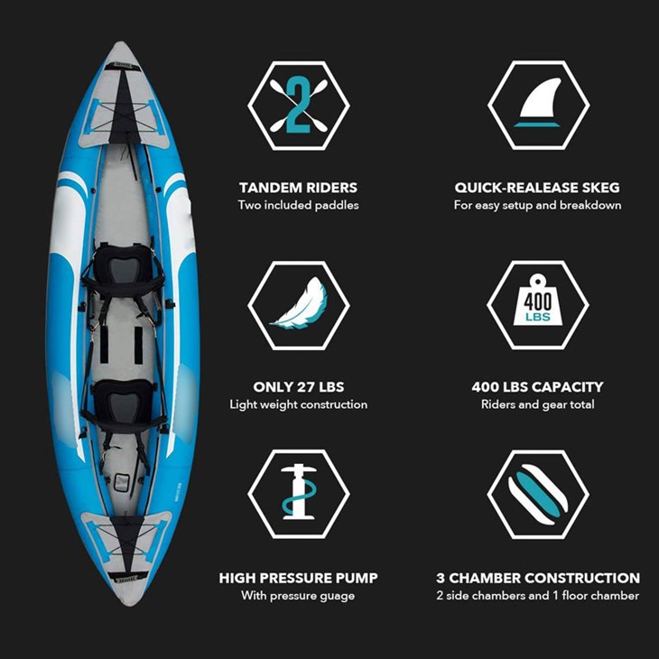 best inflatable canoe 2 person